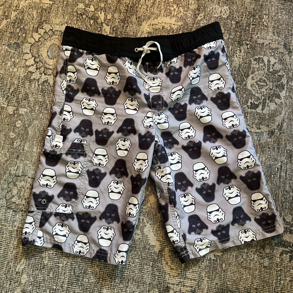 Hanna Andersson Star Wars Darth Vader Stormtroopers Swim Trunks 12